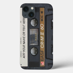 Vintage Music Cassette Tape Look iPhone 13 Case
