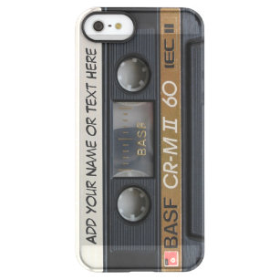 Vintage Music Cassette Tape Look Permafrost® iPhone SE/5/5s Case