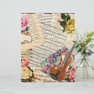 Vintage music collage