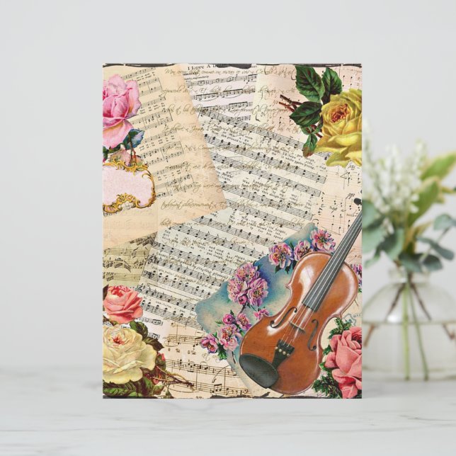 Vintage music collage (Standing Front)