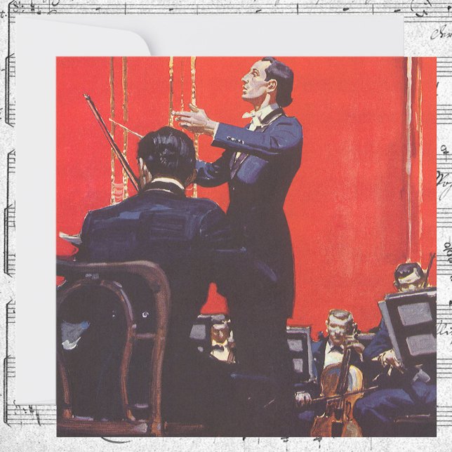 Vintage Music, Conducting an Orchestra Invitation (Creator Uploaded)