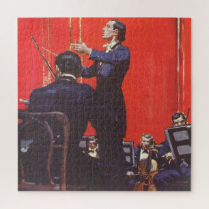 Vintage Music, Conducting an Orchestra Jigsaw Puzzle