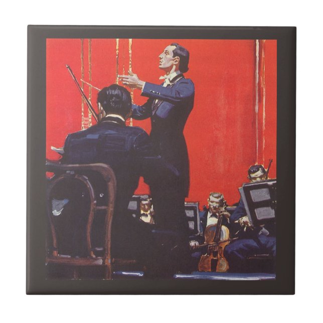 Vintage Music, Conducting an Orchestra Tile (Front)