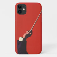 Vintage Music, Conductor's Hand Holding a Baton