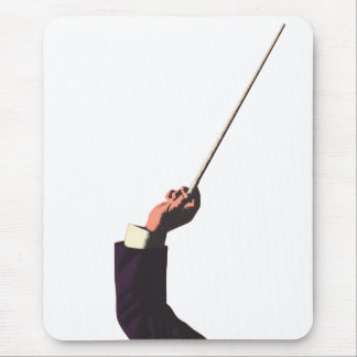 Vintage Music, Conductor's Hand Holding a Baton Mouse Mat