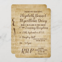 Vintage Music Evening Invitation