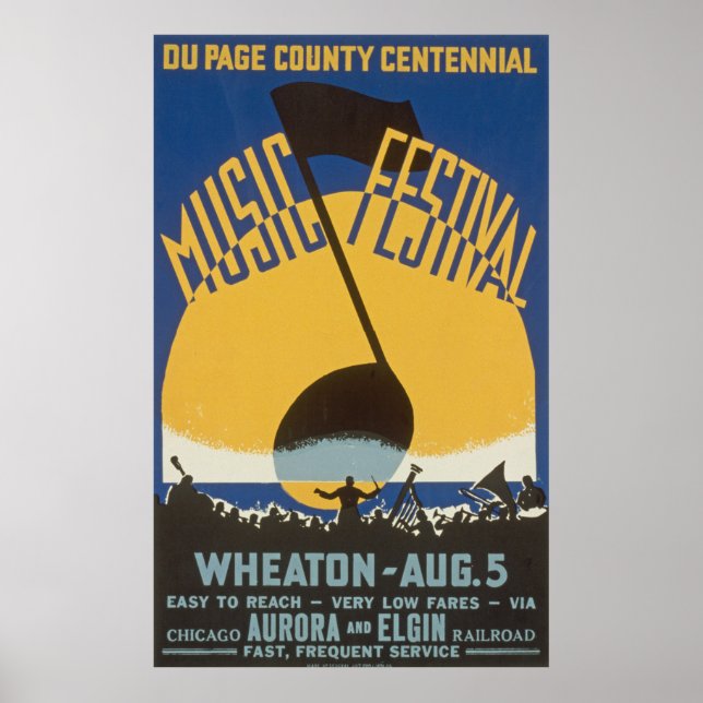 Vintage Music Festival Poster (Front)