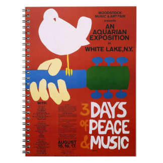 Vintage Music Festival Poster Notebook