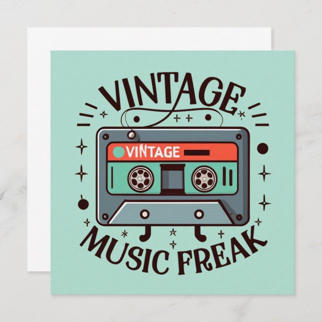 Vintage Music Freak (Front/Back)