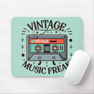 Vintage Music Freak Mouse Mat
