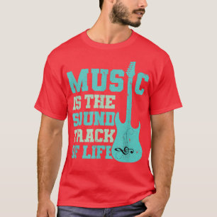 Vintage Music Is The Sound Track Of Life Guitar Mu T-Shirt
