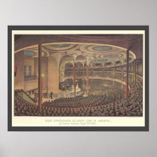 Vintage Music, Jenny Lind, Swedish Opera Singer Poster