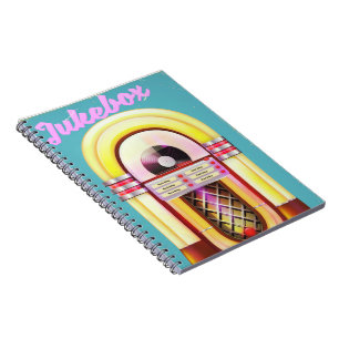 Vintage Music Jukebox Notebook