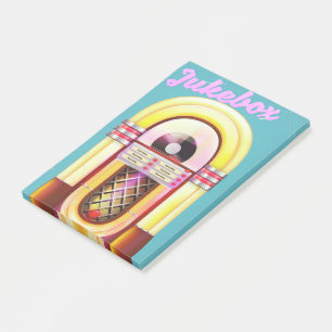 Vintage Music Jukebox Post-it Notes