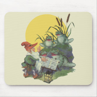 Vintage Music Magazine Cover Art, Etude Frog Choir Mouse Mat