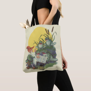 Vintage Music Magazine Cover Art, Etude Frog Choir Tote Bag