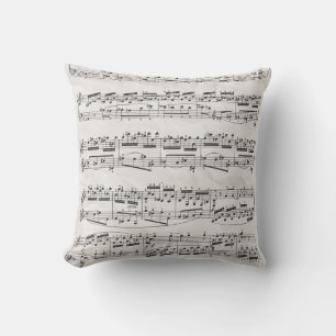 Vintage Music note  Cushion