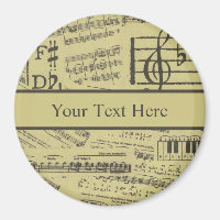 vintage music Note Pattern Music Theme musician