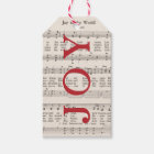 Vintage Music Notes Sheet JOY Christmas