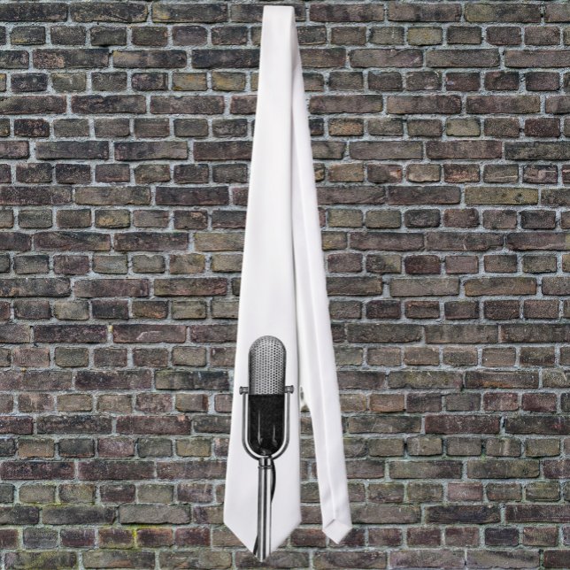 Vintage Music, Old Fashioned Retro Microphone Tie (Creator Uploaded)