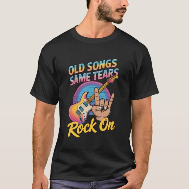 Vintage Music Old Songs Same Tears T-Shirt (Front)