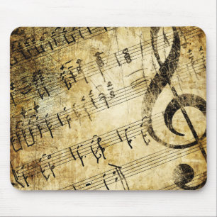 Vintage Music Partiture Mouse Mat