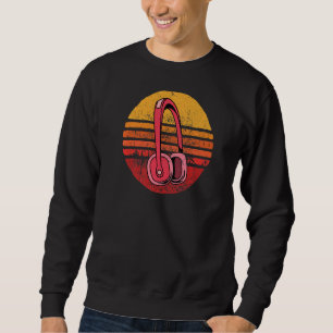 Vintage Music Producer Music Dj Retro Headphones Sweatshirt