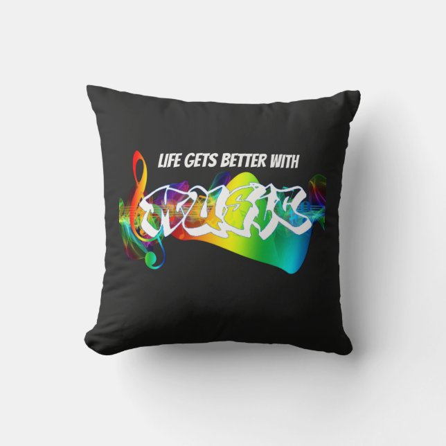 Vintage Music Releases Cushion (Front)