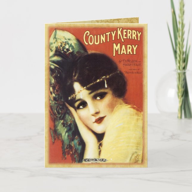 Vintage Music Sheet - Country Kerry Card (Front)