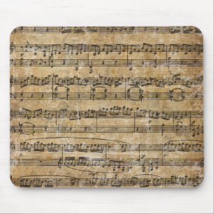 Vintage Music Sheet Mouse Mat