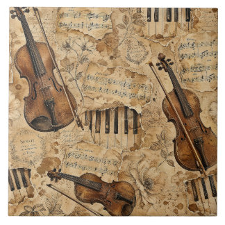 Vintage Music Tile