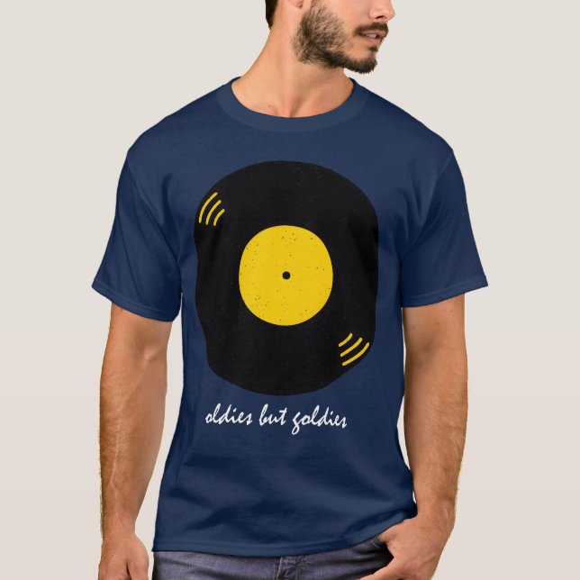 Vintage Music Vinyl Retro girl T-Shirt (Front)