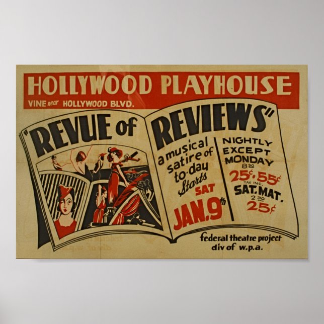 Vintage Musical Advertisement Poster (Front)