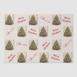 Vintage Musical Christmas Tissue Paper