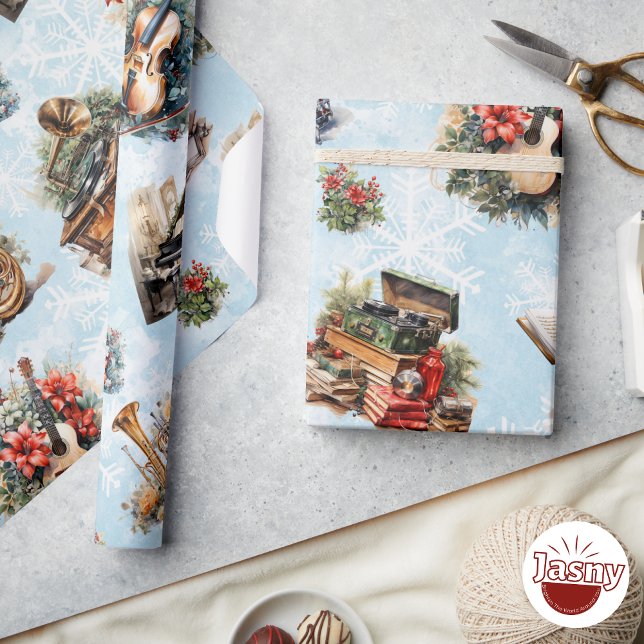 Vintage Musical Christmas Wrapping Paper (Creator Uploaded)