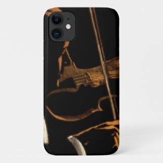 Vintage Musician, Violinist Playing Violin Music iPhone 11 Case
