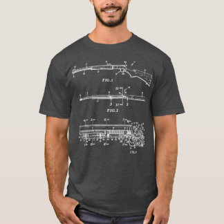 Vintage Muzzle Loader BlueRifle Hunting Gun T-Shirt
