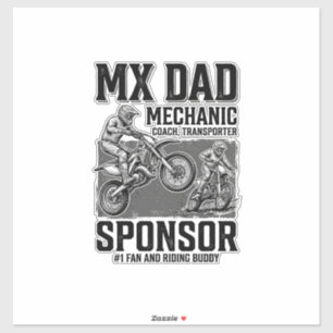 Vintage MX Dad Motocross Riding Buddy Shirt Design
