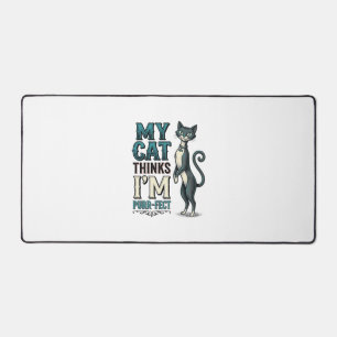Vintage My Cat Thinks I’m Purr-Fect Cat Desk Mat