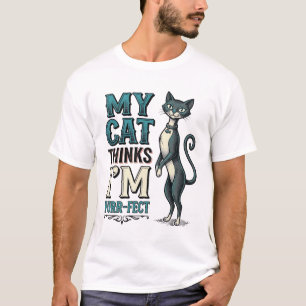 Vintage My Cat Thinks I’m Purr-Fect Cat T-Shirt