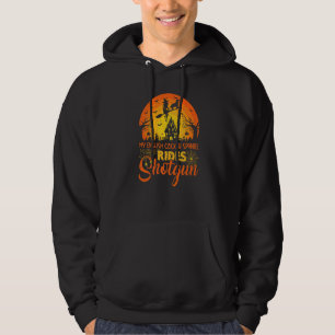 Vintage My English Cocker Spaniel Dog Ride Shotgun Hoodie