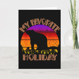 Vintage My Favorite Holiday Groundhog Day Card