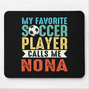 Vintage My Favorite Soccer Player Calls Me Nona _1 Mouse Mat