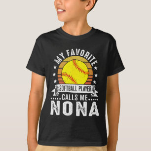 Vintage My Favorite Softll Player Calls Me Nona T-Shirt