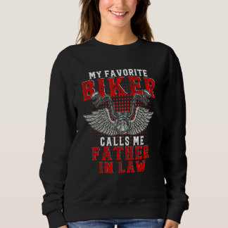 Vintage My Favourite Biker Calls Me Father In Law  Sweatshirt