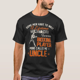 Vintage My Favourite Boxing Player Calls Me Uncle T-Shirt
