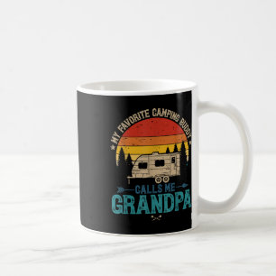 Vintage My Favourite Camping Buddy Calls Me Grandp Coffee Mug