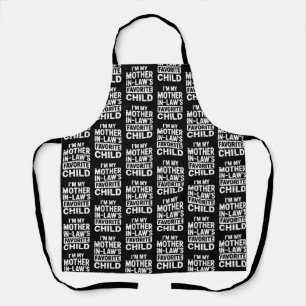 Vintage My Mother in Laws Favourite Child Humour  Apron