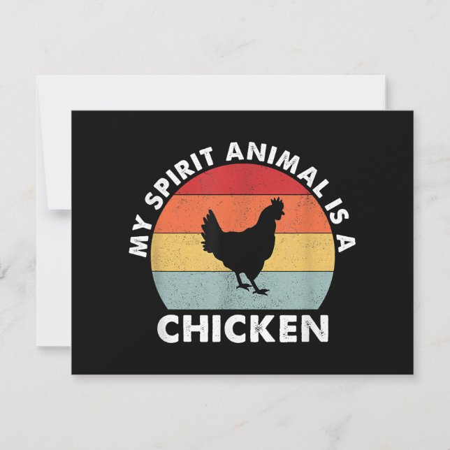 Vintage My Spirit Animal Is a Chicken  (Front)
