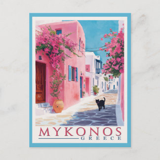 Vintage Mykonos, Greek Postcard